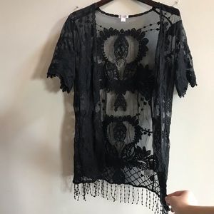 Sheer Lace Coverup